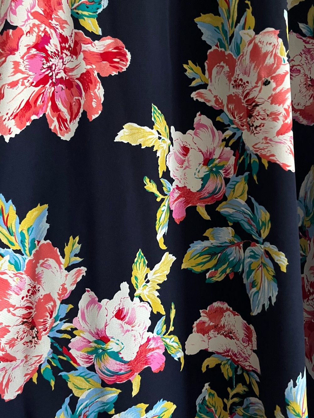 Monteau Navy Blue Top with Printed Accent - Picture 4 of 6